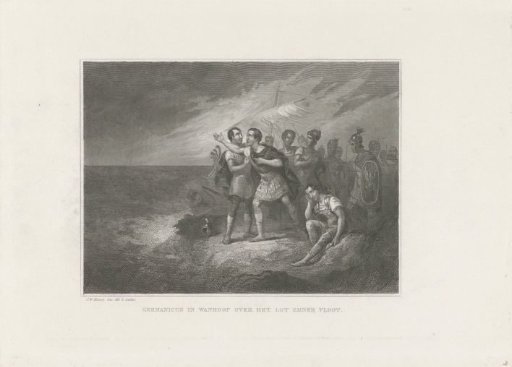 Roman General Germanicus Mourns the Loss of His Fleet