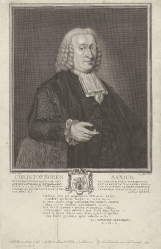 Portrait of Christophorus Saxius