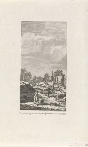 Destroyed cemetery of the Van der Capellen family, 1788