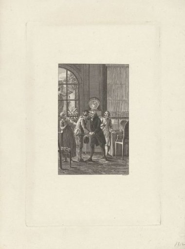 Greeting in an interior