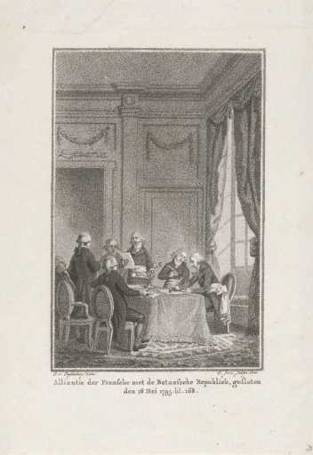 Conclusion of the alliance between France and the Batavian Republic, 1795