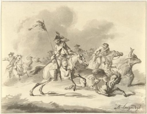 Fleeing riders