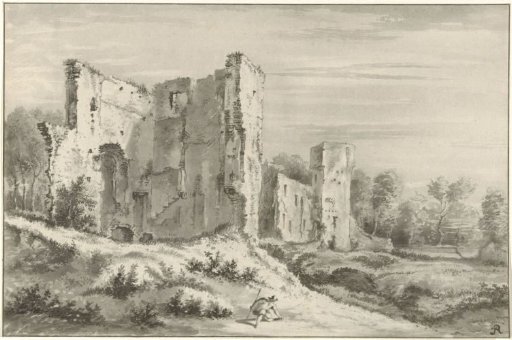 Ruin of the castle at Egmond aan den Hoef
