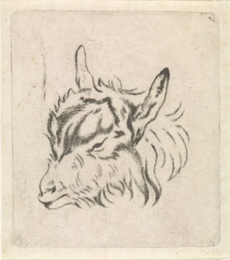 Goat's head to the left