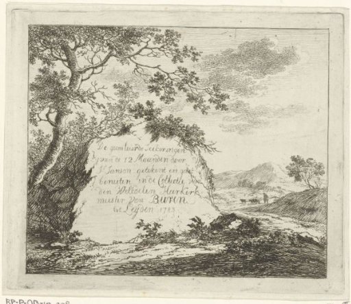 Title print for a series of the twelve months