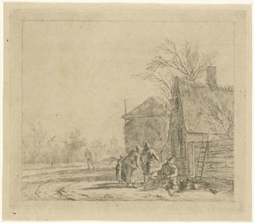 Landscape with a Farm and Hay Barn