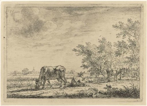 Three Cows in a Meadow