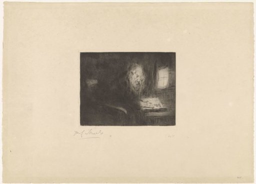 Old man reading