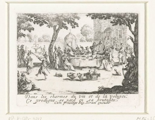 The Prodigal Son Squandering His Inheritance