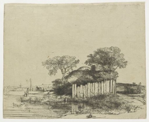 Cottage with a white paling