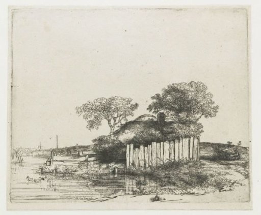 Cottage with White Paling