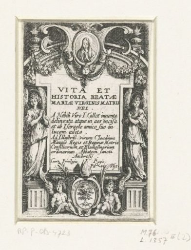 Title Print for Print Series 'The Life of Mary'