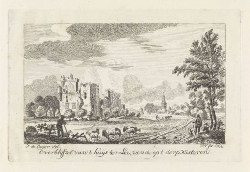 View of the ruins of the house ter Lede, Kesteren