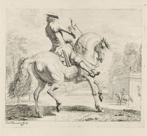Two Riders at a Wall