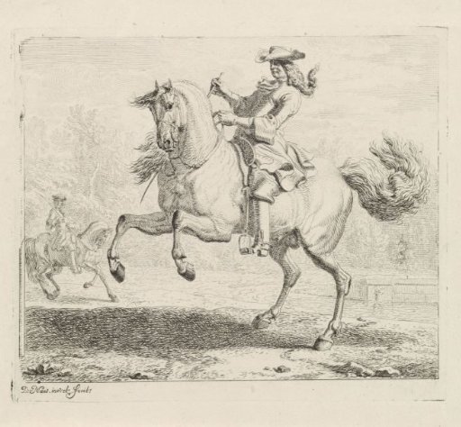 Rearing Horse with Rider