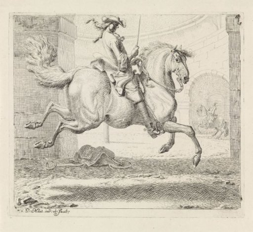 Rider with a Jumping Horse