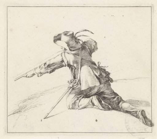 Soldier with Rifle to the Left