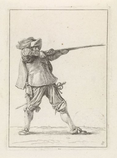 Standing soldier, firing his musket
