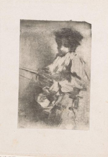 Boy with a violin under his arm