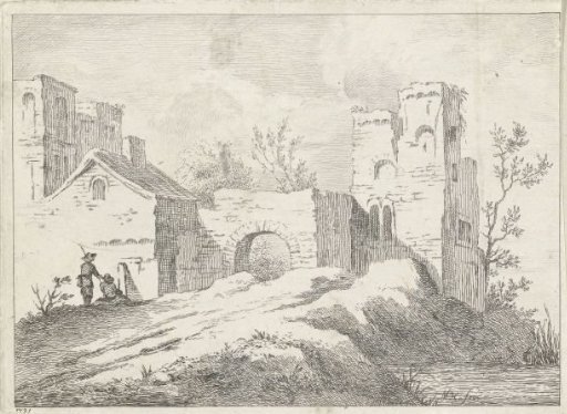 Landscape with ruin