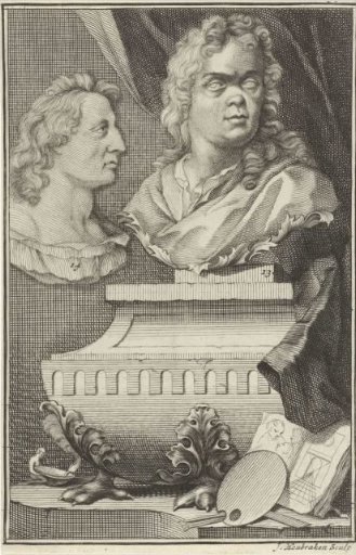 Busts of Gerard de Lairesse and Albert Flamen