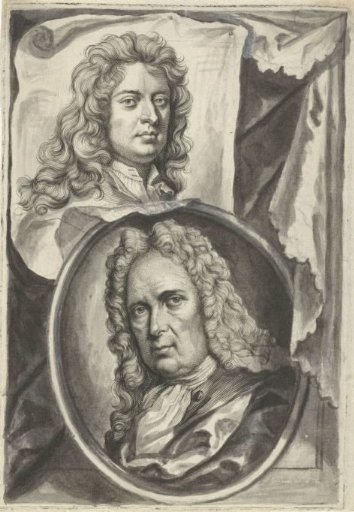 Portrait of Godfried Kneller and Gerard Hoet