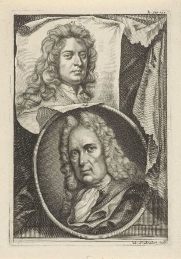 Portraits of Gottfried Kneller and Gerard Hoet