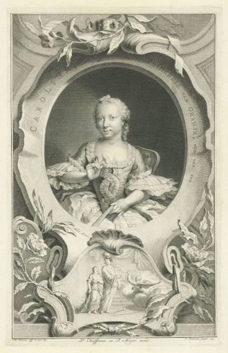 Portrait of Carolina, Princess of Orange-Nassau