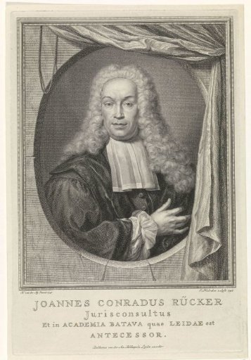 Portrait of Johann Conrad Rücker