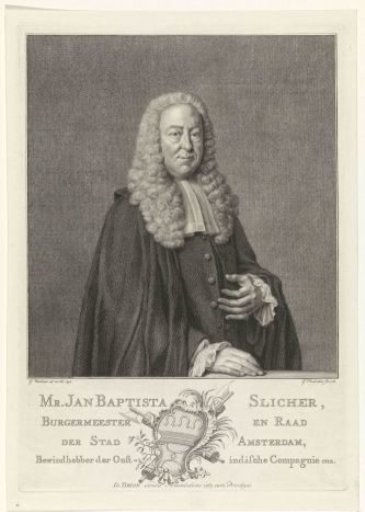 Portrait of Jan Baptista Slicher