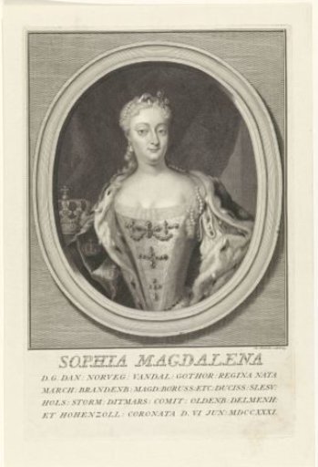 Portrait of Sophia Magdalena of Denmark
