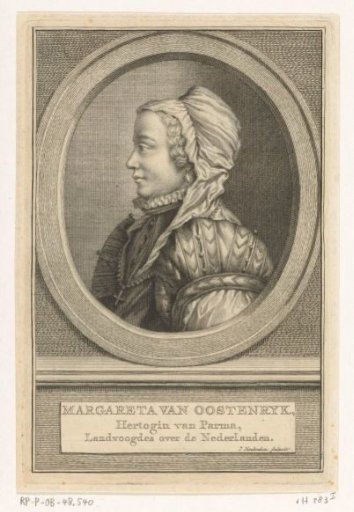 Portrait of Margaretha of Parma, Governor of the Netherlands