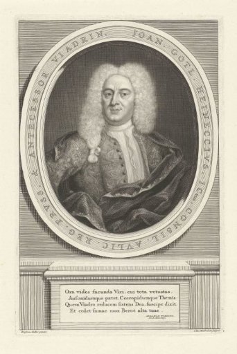Portrait of Johann Gottlieb Heineccius