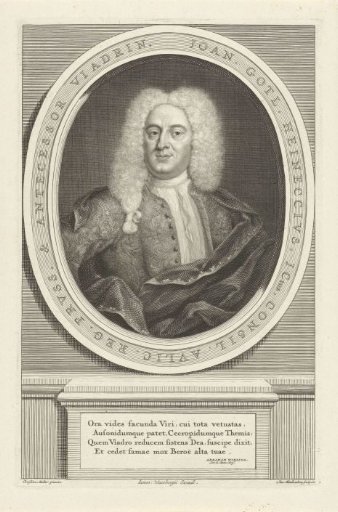 Portrait of Johann Gottlieb Heineccius