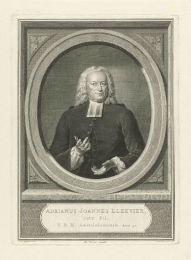 Portrait of Adriaan Johannes Elzevier