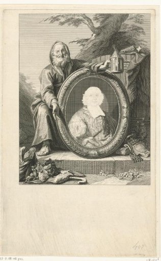 Diogenes before a portrait of André-Hercule de Fleury