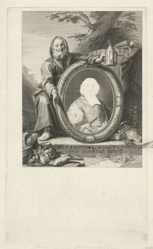 Diogenes before a portrait of André-Hercule de Fleury