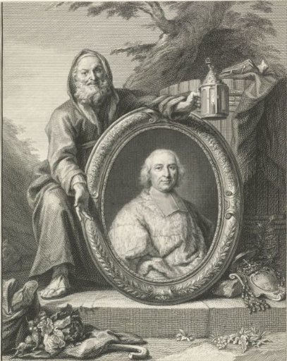 Diogenes before a portrait of André-Hercule de Fleury