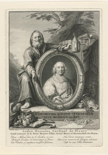 Diogenes before a portrait of André-Hercule de Fleury