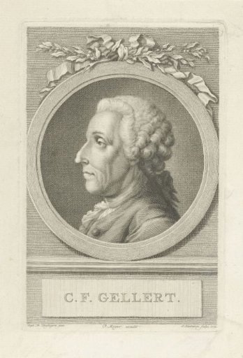 Portrait of Christian Furchtegott Gellert