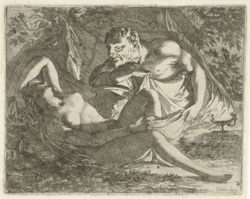 Sleeping Nymph Spied Upon by a Satyr