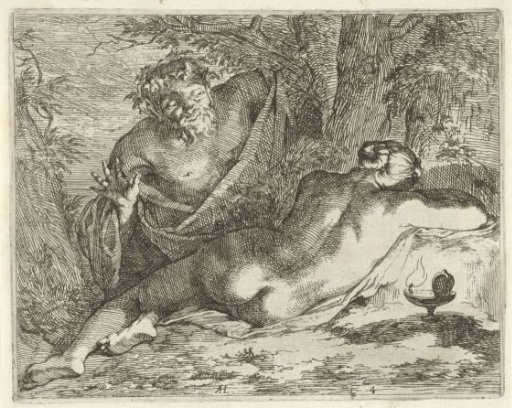 Sleeping Nymph Spied Upon by a Satyr