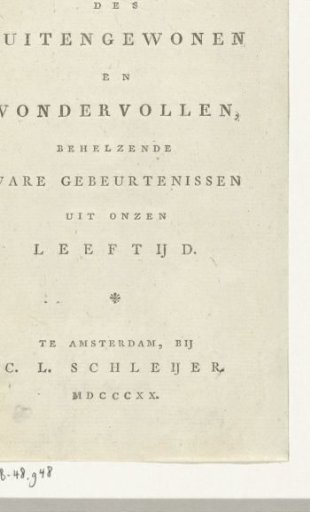 Title page for: Museum of the Extraordinary and Wonderful, 1820
