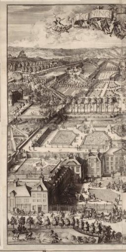 View of Palace Het Loo (from a bird's-eye view) (half?)