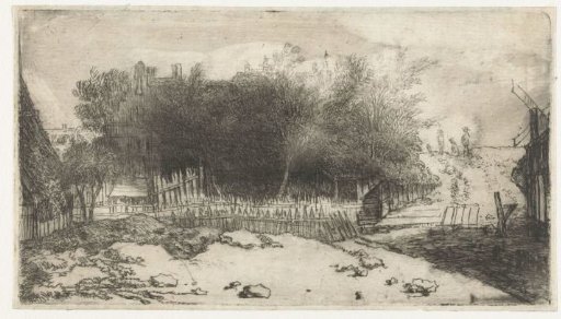 Landscape with a White Fence