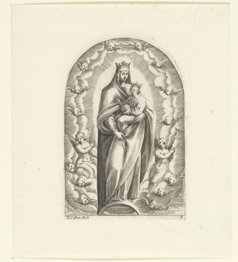 Mary with Child on the Crescent Moon