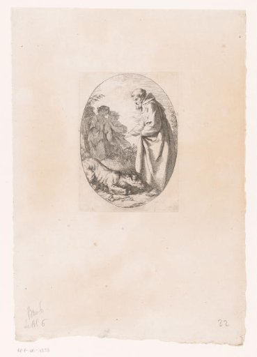 Saint Francis taming a hyena