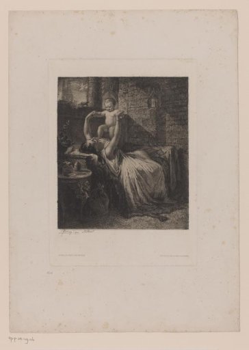Young mother with baby