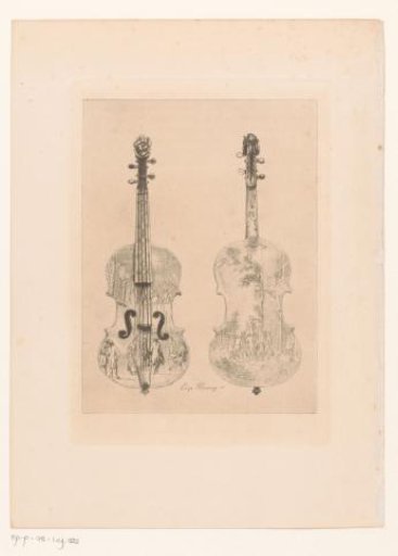 Violin of faience