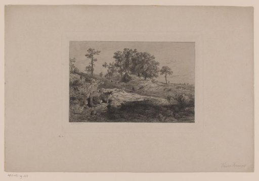 Landscape in the vicinity of the Ardennes